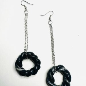 Black Clay Earrings