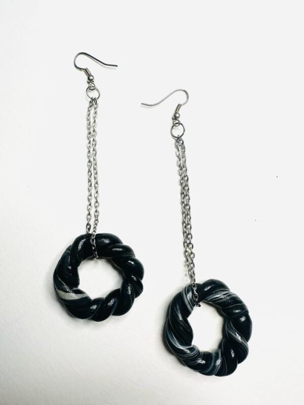 Black Clay Earrings