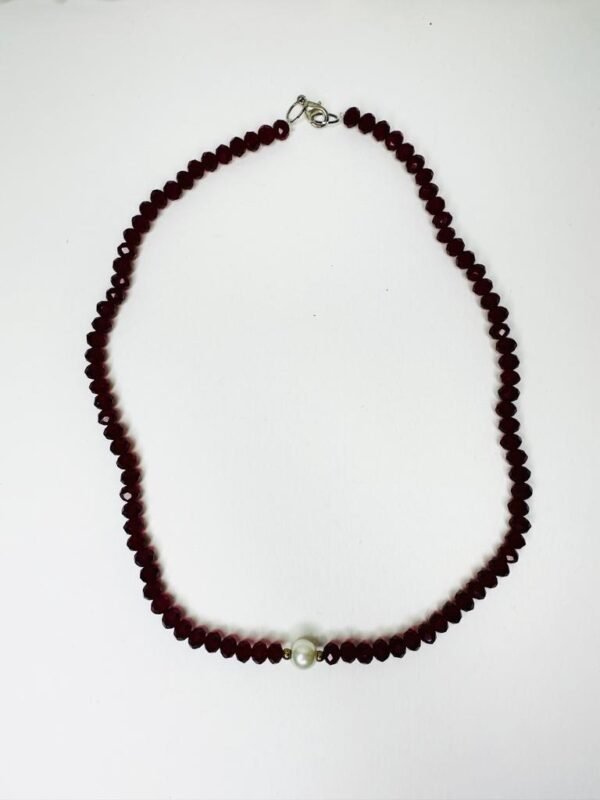 Crystal red necklace